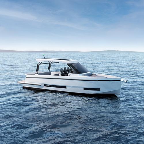 rendering of De Antonio Yacht on water