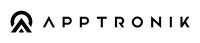 un logo noir et blanc pour apptronik sur fond blanc