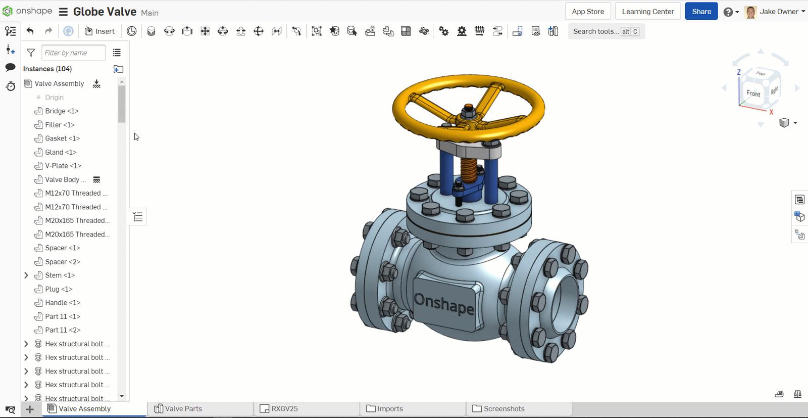 GIF showing how to add instances to a folder