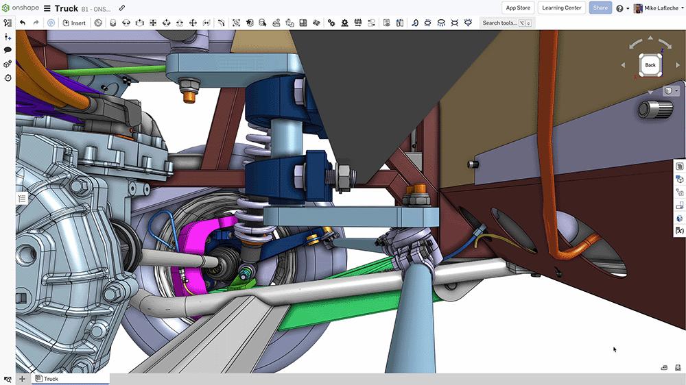 Ox Delivers truck CAD model in Onshape