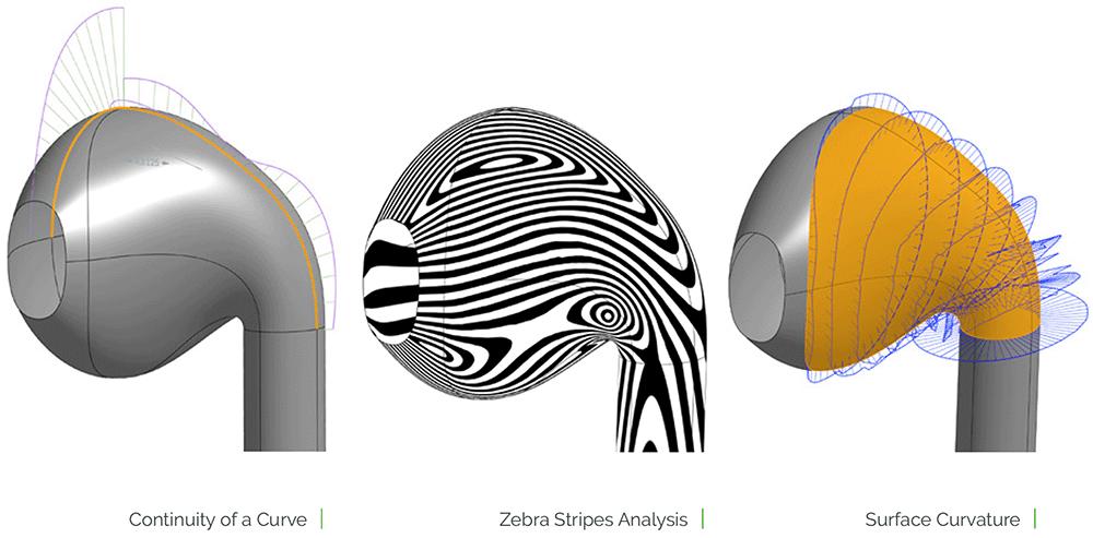 surface analysis on earbud model