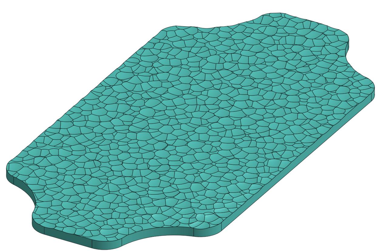 Plate with a textured surface