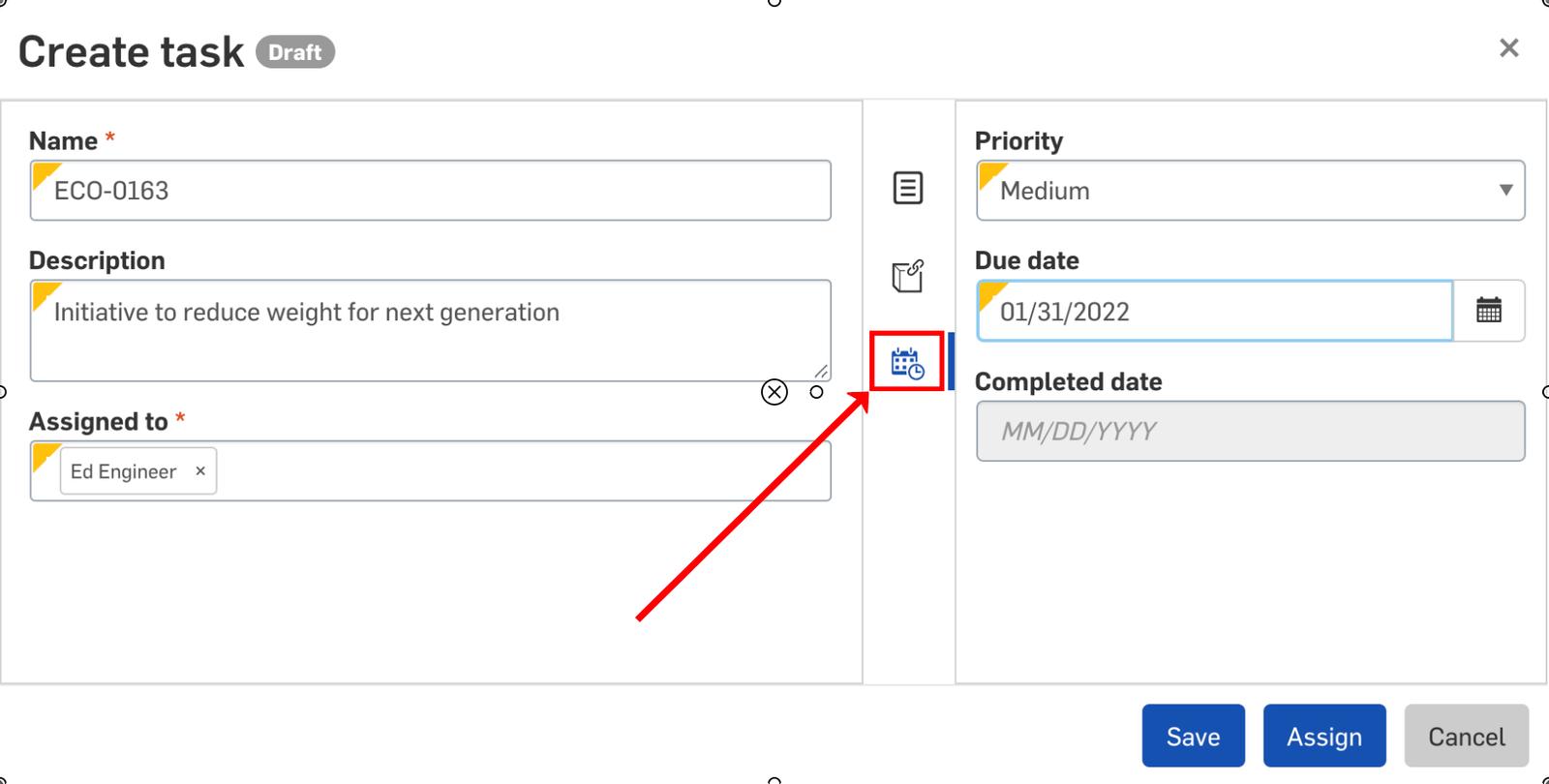 How to add a due date and priority level to a task