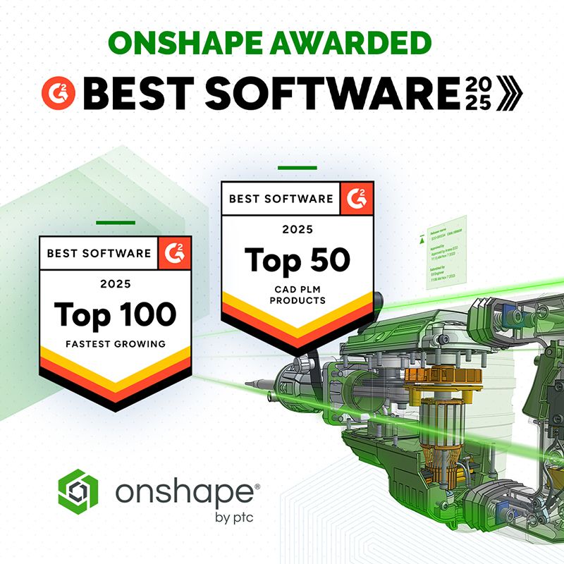 Onshape Awarded G2 Badges