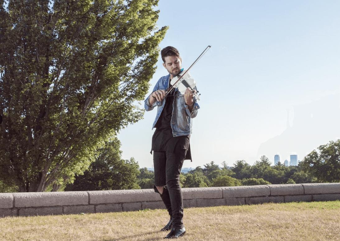 a 3D printed violin in action