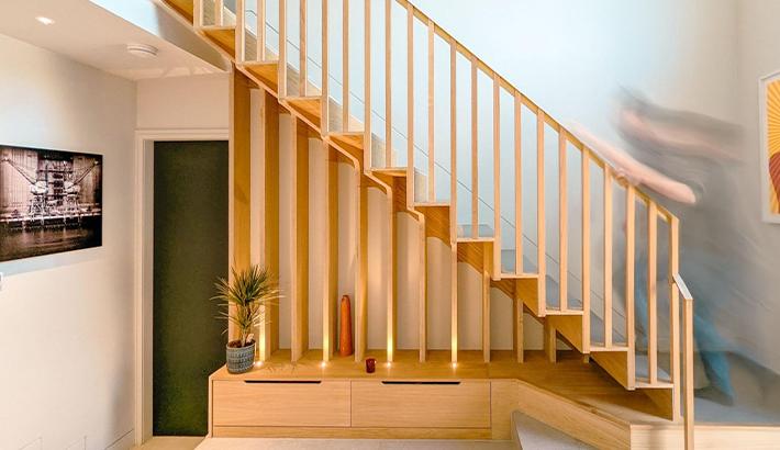 Image from Future Joinery Systems showing a finished product: stairs.