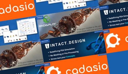 Illustration of App Store logos for Intact, OnDisplay, and Cadasio.