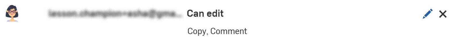 Permissions given from document