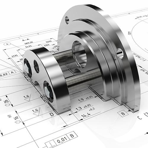 3D model of cylinder coming out of 2D drawing