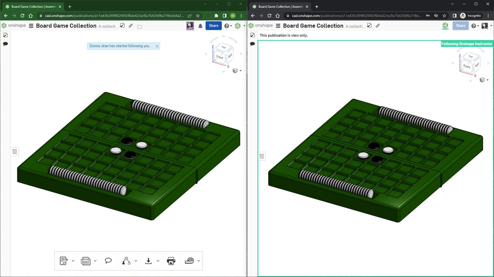follow mode in Onshape