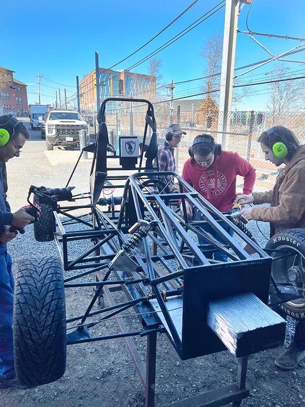 the team building the racecar