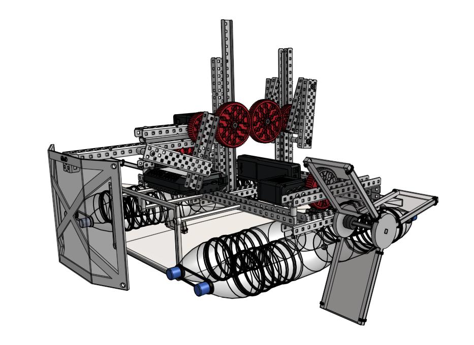 a model of a robot that collects trash from rivers