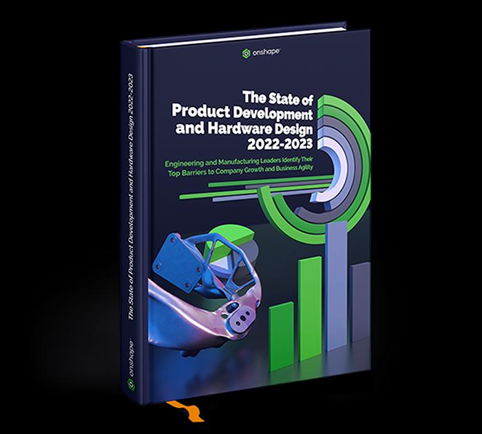 A ebook displaying the State of Product Development and Hardware Design.