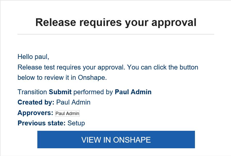 finding a release candidate through an email