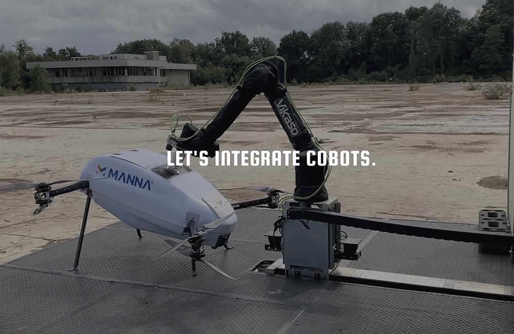 VIKASO's automatic drone battery replacement system