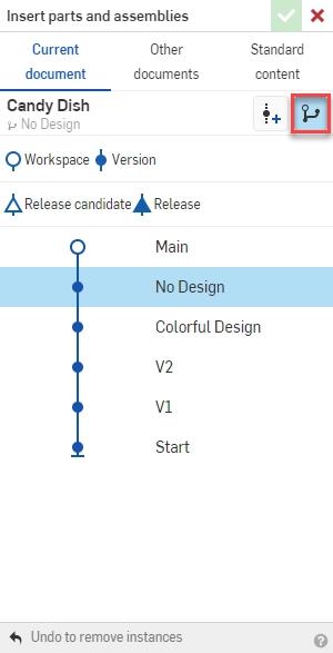 Insert Dialog Version Graph