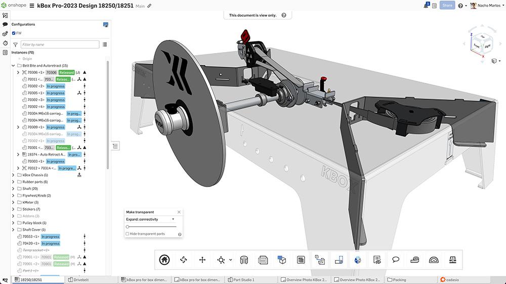 kBox Flywheel Design in Onshape