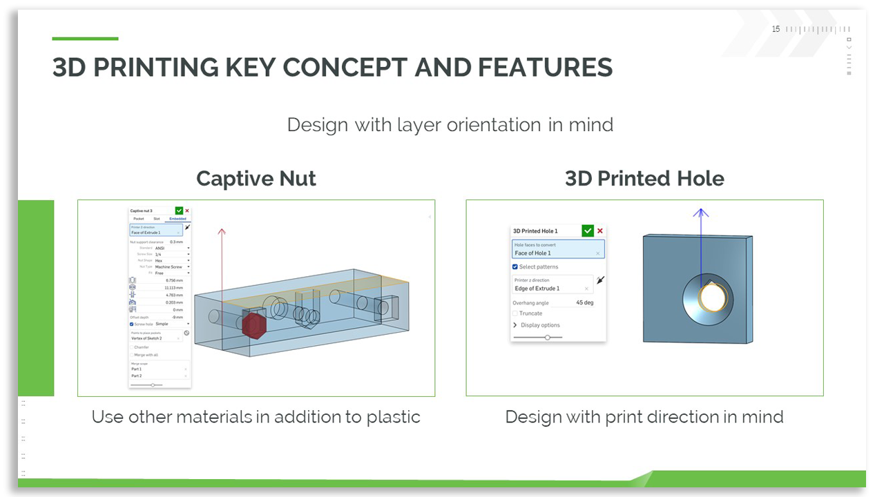 CAPTIVE NUTS AND MORE IN 3D PRINTING : 4 Steps (with Pictures