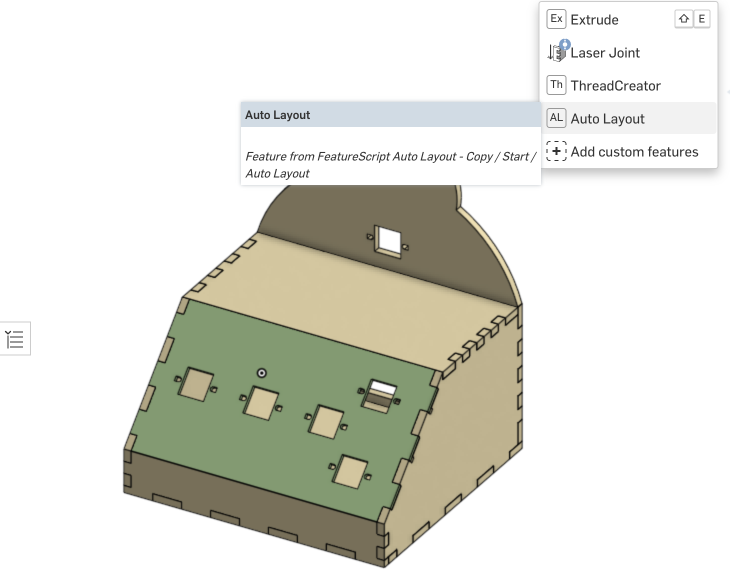 using auto layout custom feature