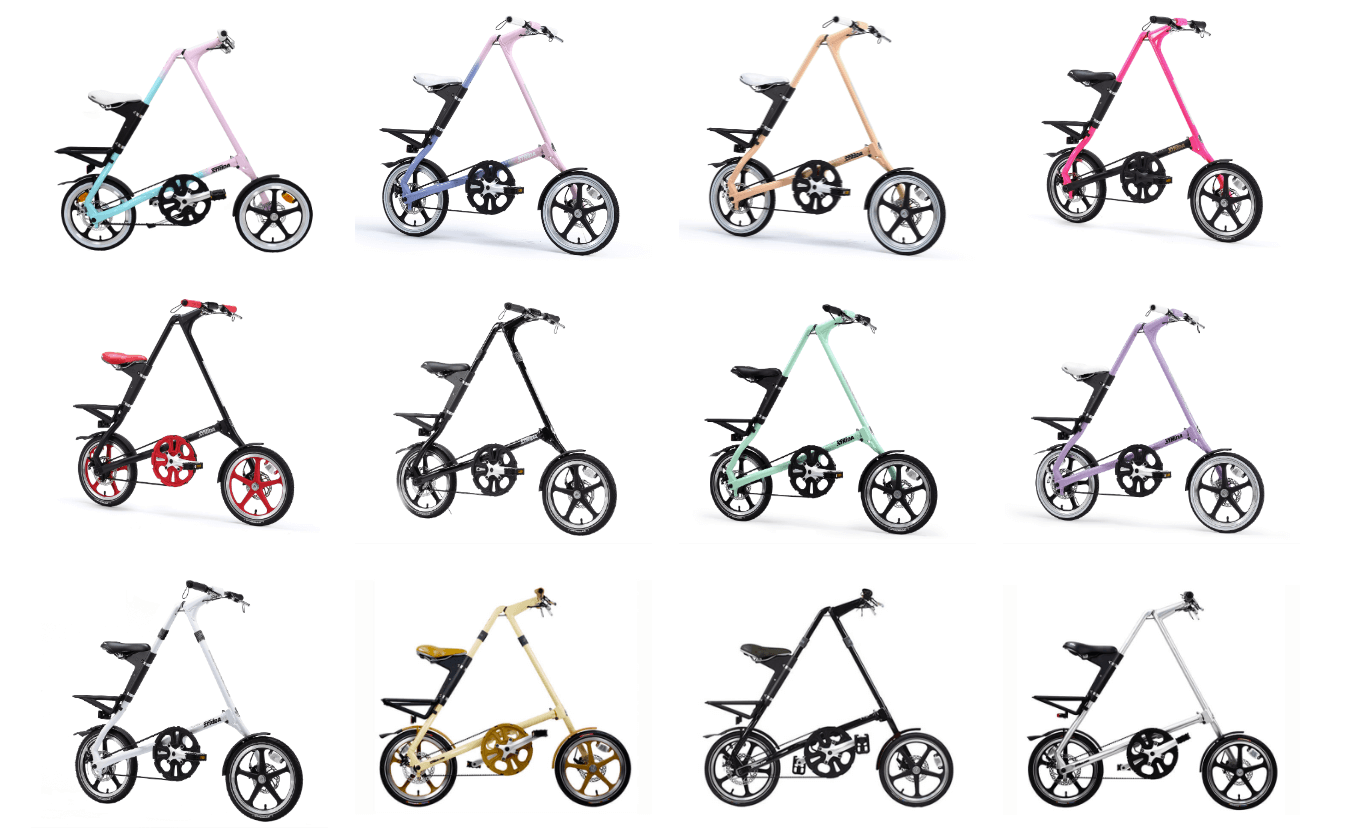 several iterations of the strida design