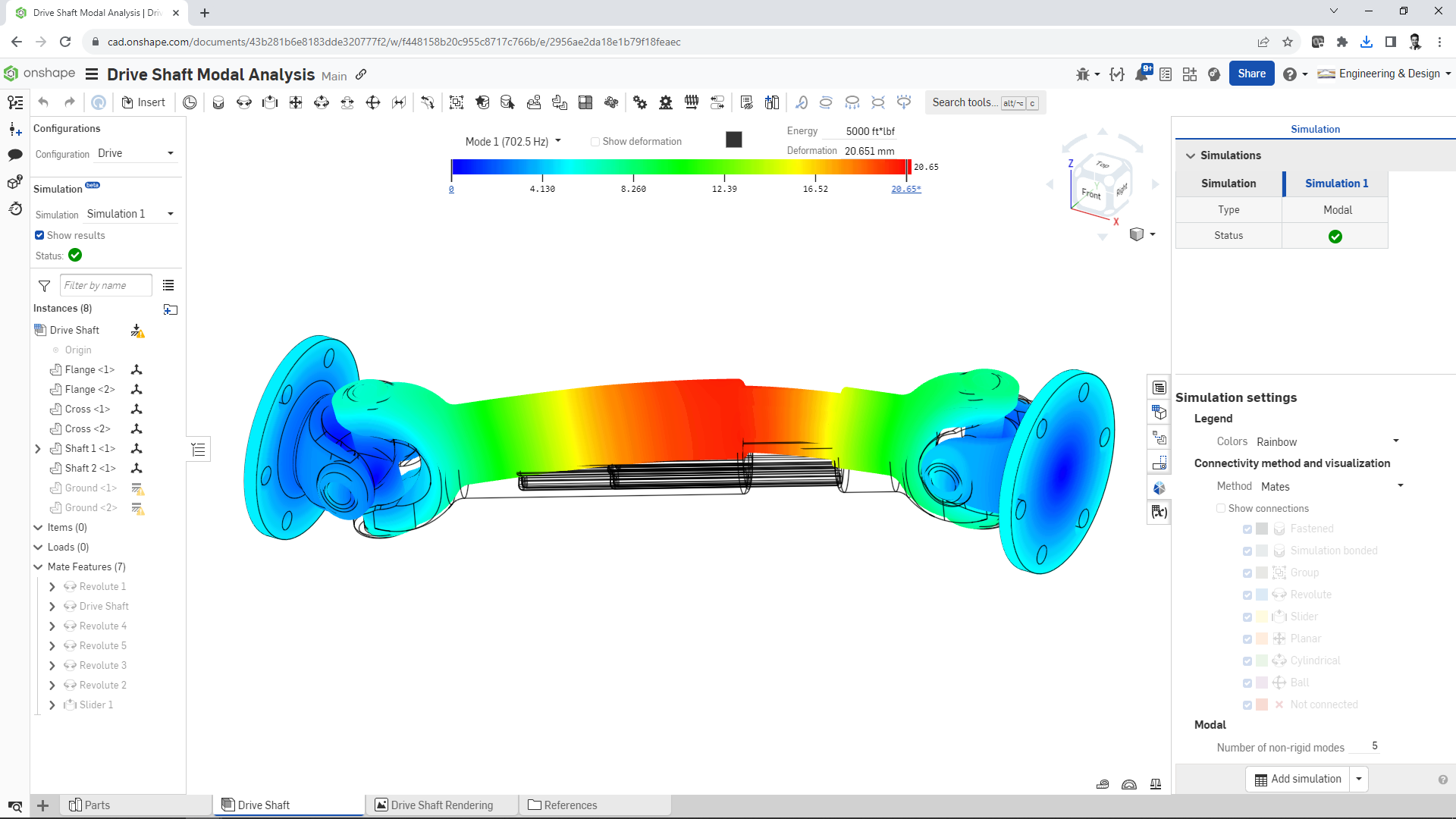 Modal Analysis in Onshape