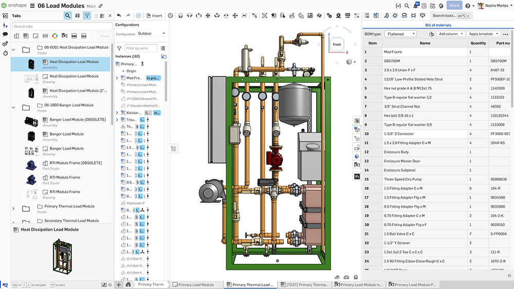 Dalkia's design in Onshape.