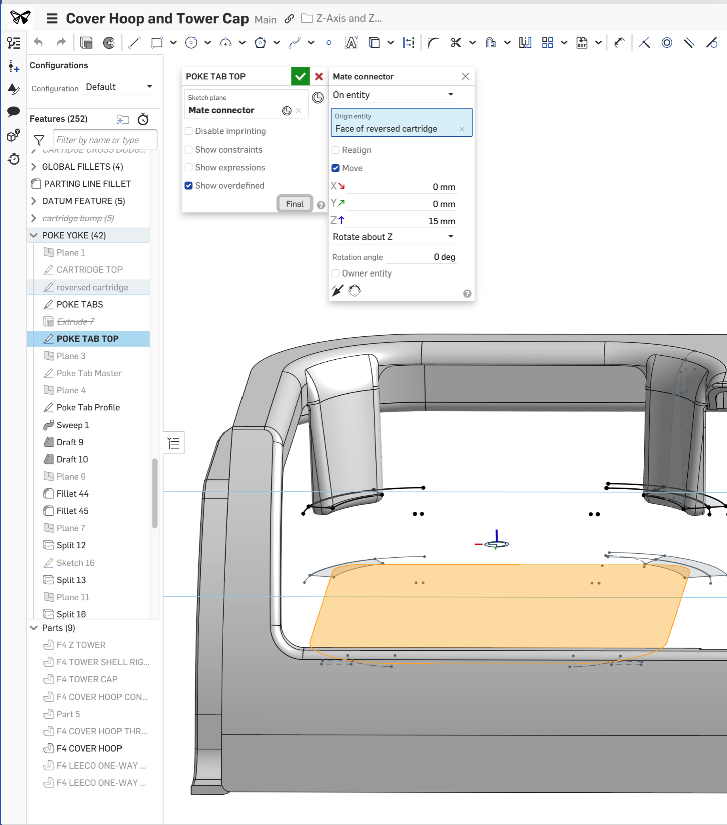 Onshape mates