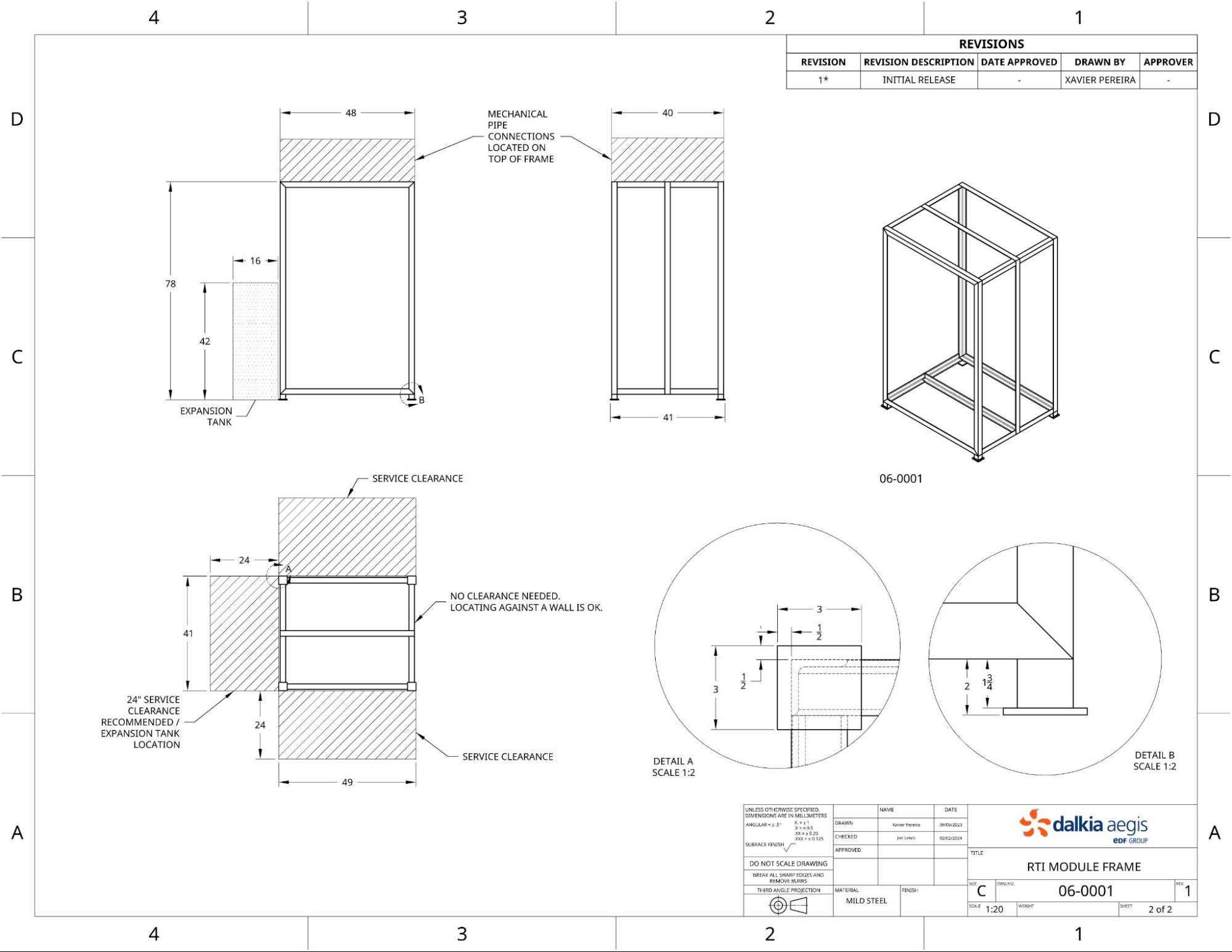 A CAD drawing.