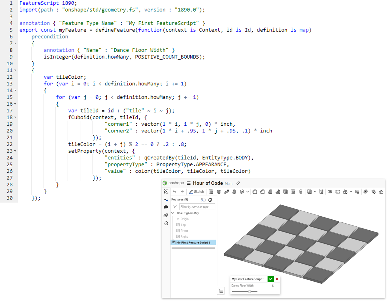 ternary operator with the setproperty function