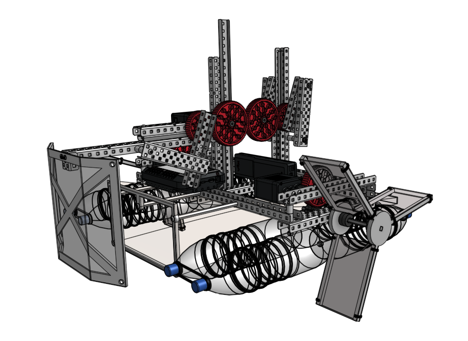 a model of a robot that collects trash from rivers