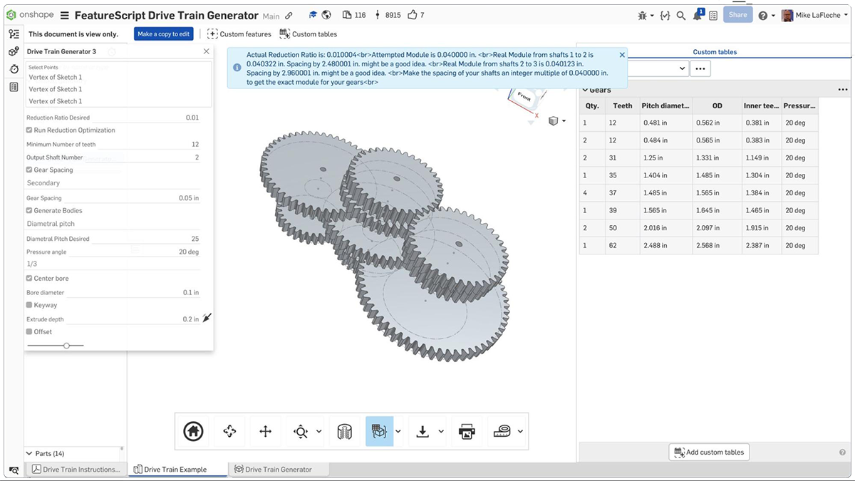 Drive Train Generator