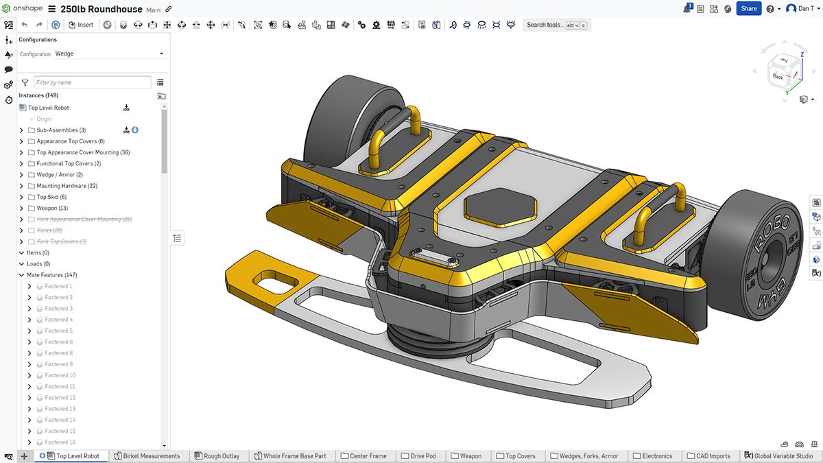 Roundhouse in Onshape