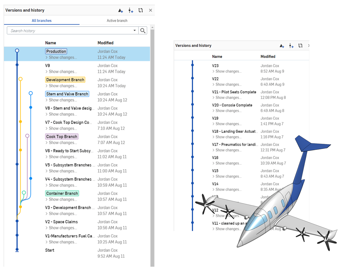 flying through design progress