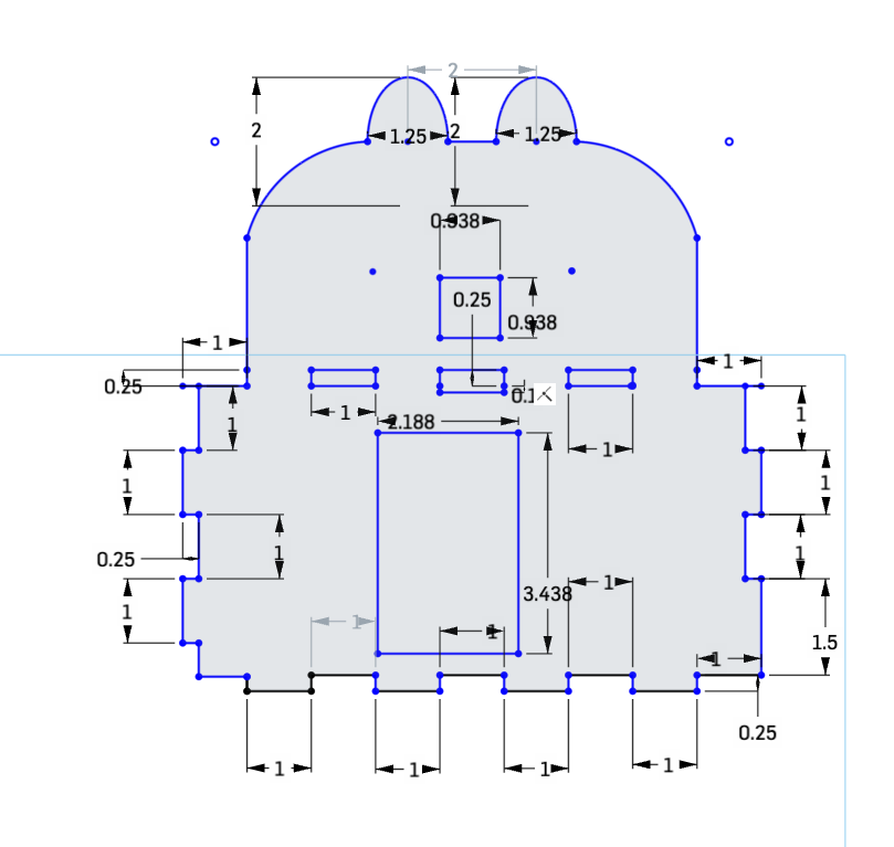 drawing of grocery bot with dimensions