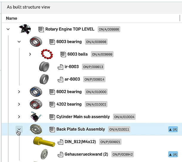 built-in structure view