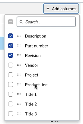 Column selection