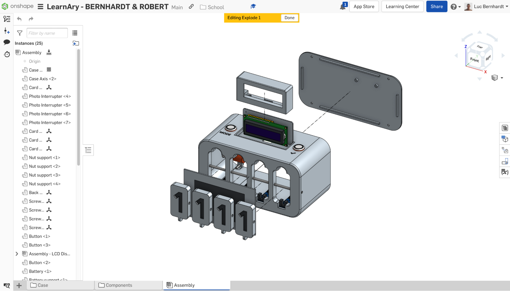 the exploded view of the screenless toy