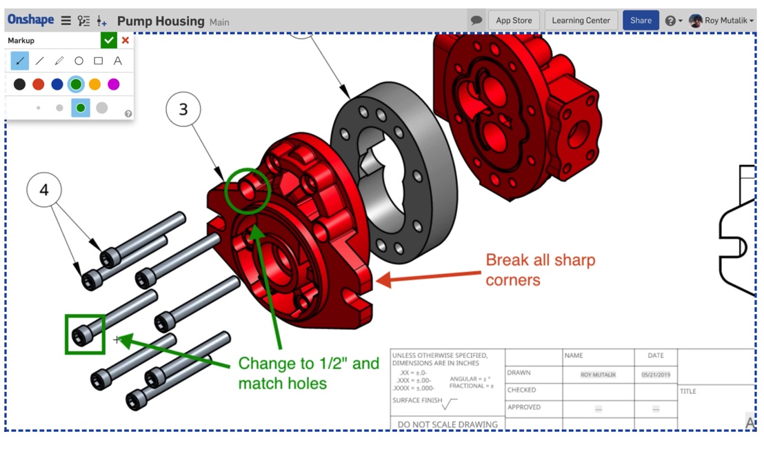 Live Comments in Onshape