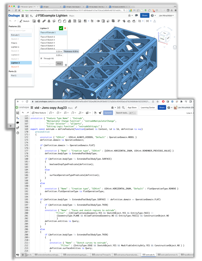 Images from Onshape