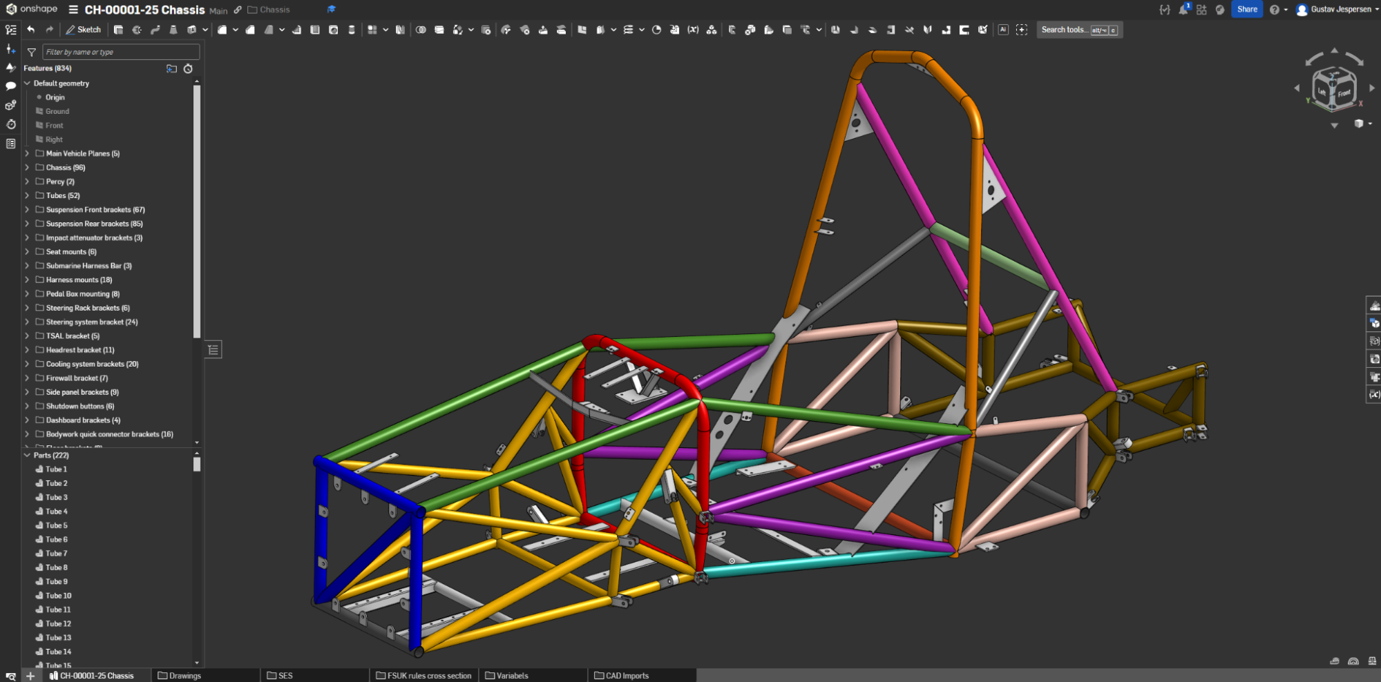 Chassis in Onshape