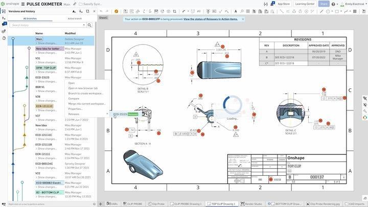 A Drawing in Onshape