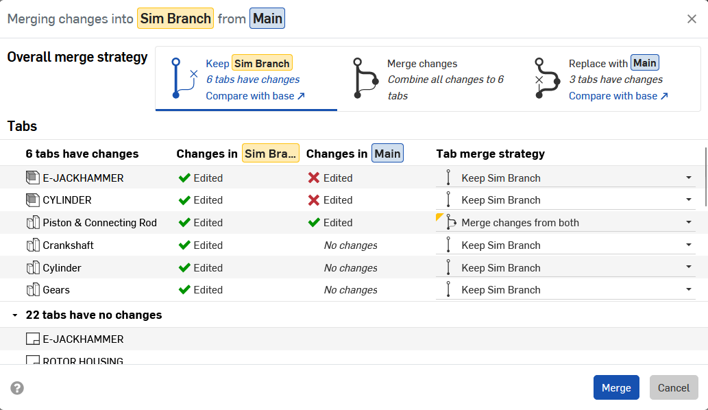 Merging changes from Sim Branch from Main