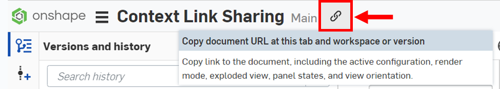 Image with "share" button