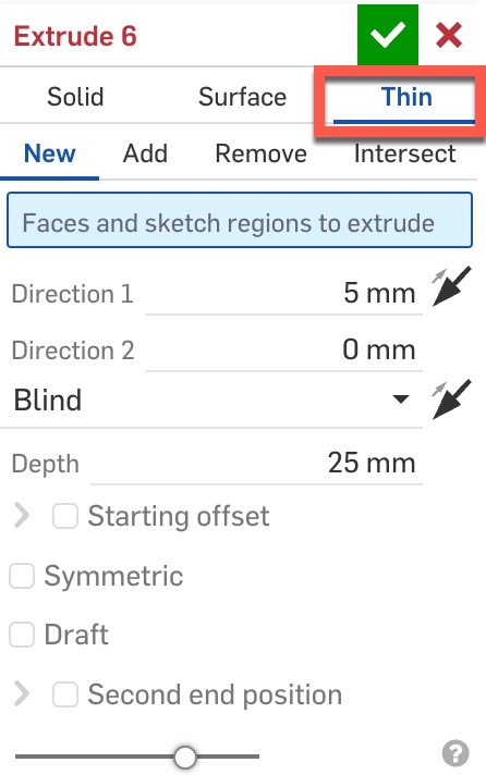 The Extrude tool in Onshape