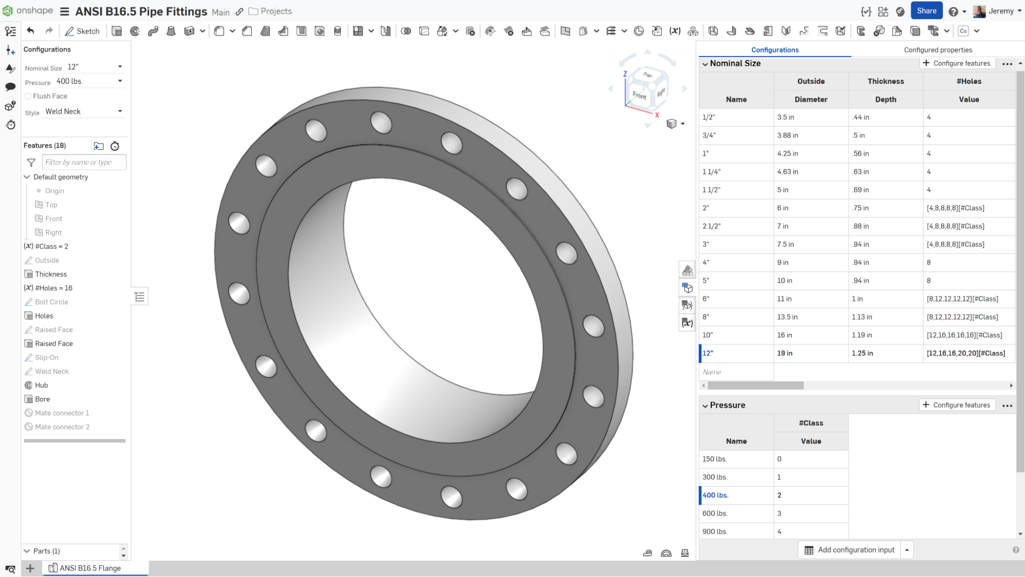 ANSI B16.5 Pipe Fittings