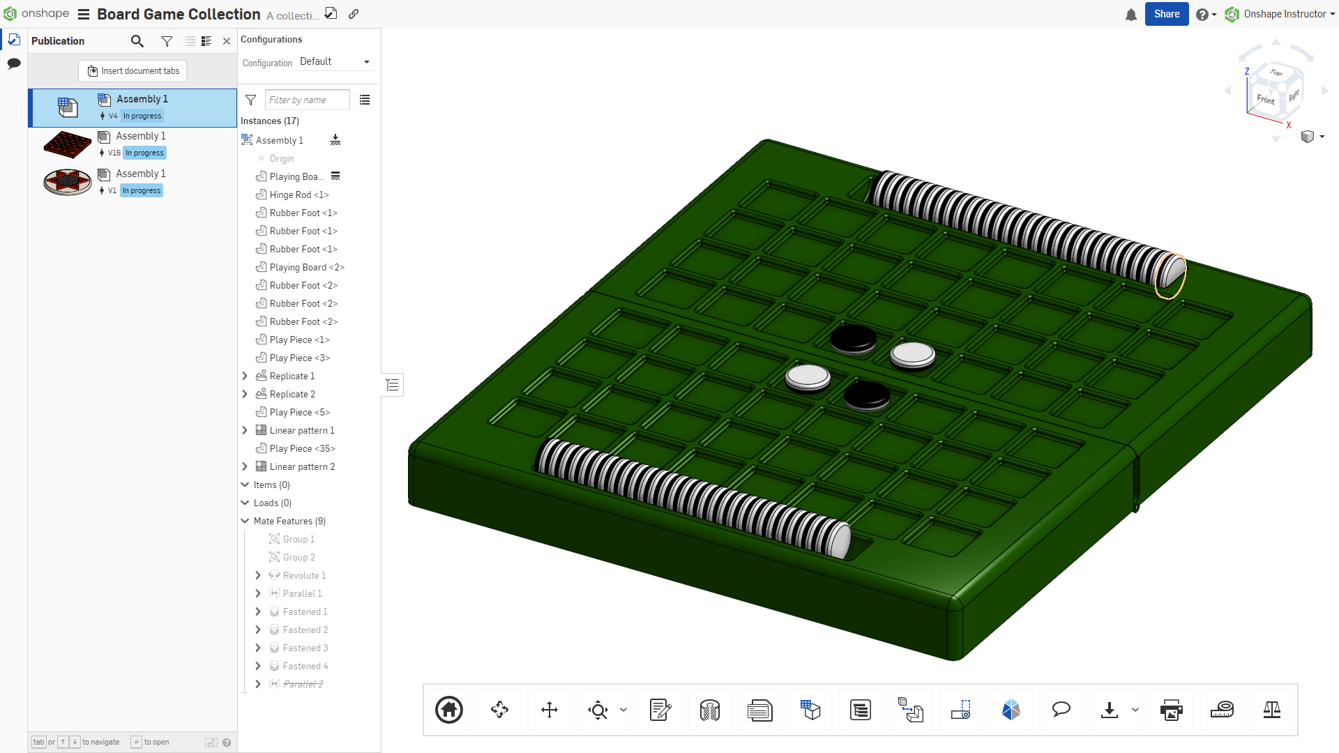 image of adding tabs to a publication in onshape