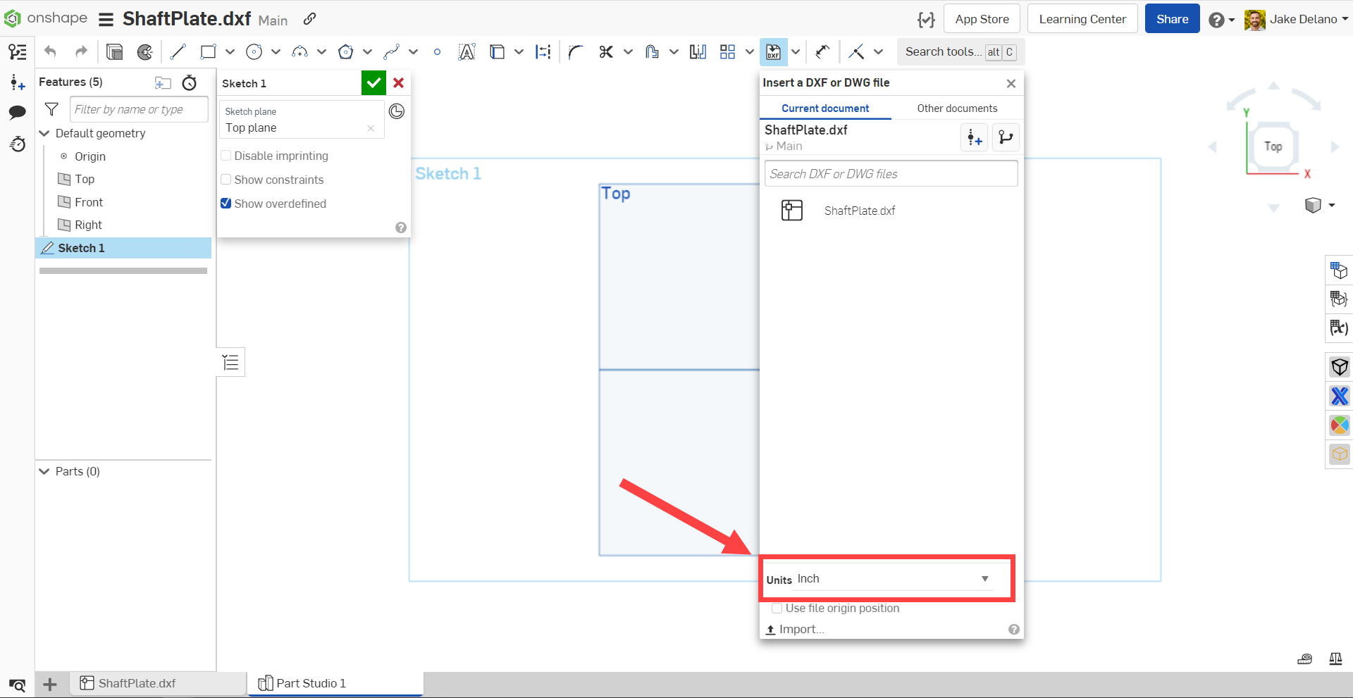 insert a dxf or dwg file dialog