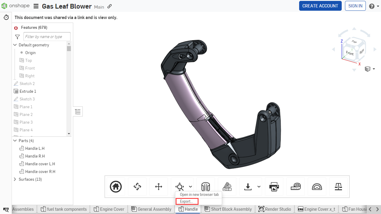 Exporting an Assembly