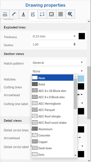 Default Hatch Options