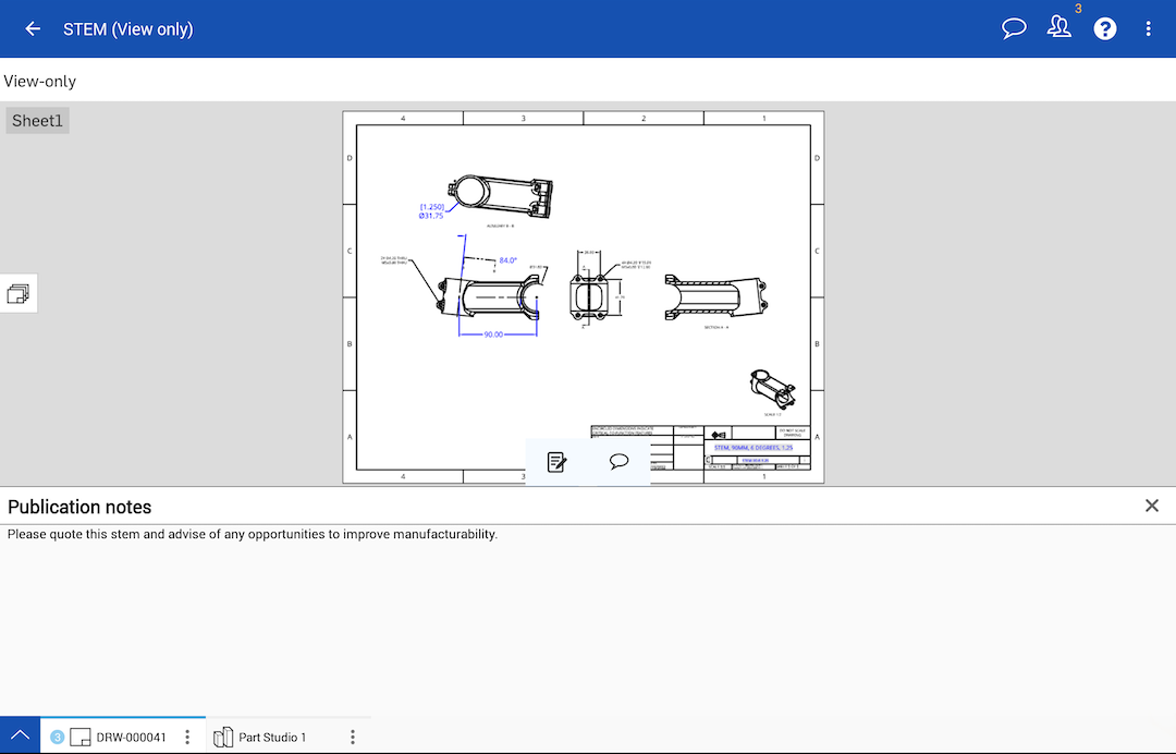 onshape on mobile